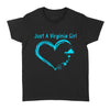 Just A Virginia Girl Love Flip Flops Wine Dog - Standard Women's T-shirt - Dreameris