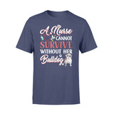 A Nurse Cannot Survive Without Her Bulldog - Premium T-shirt - Dreameris