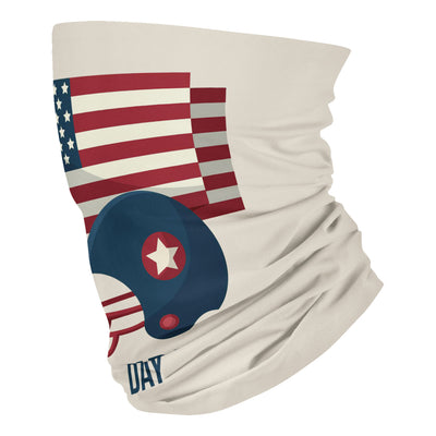 Independence day with american helmet and flag - Neck Gaiter - Dreameris