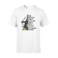 Witch I'm Mostly Peace Love And Light And A Little Go F Yourself - Premium T-shirt - Dreameris