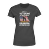 Being A Veteran Is An Honor Being A Grandpa Is Priceless Flag - Standard Women's T-shirt - Dreameris