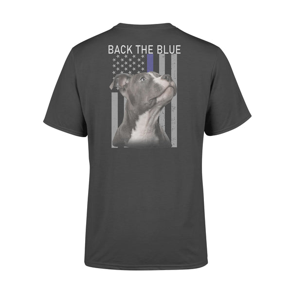 FF2 American Flag Pitbull Back The Blue Standard Men T-shirt - Dreameris