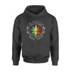 Weed Leaf Melting I Am Mostly Peace Love And High Little Go Fk Yourself - Standard Hoodie - Dreameris