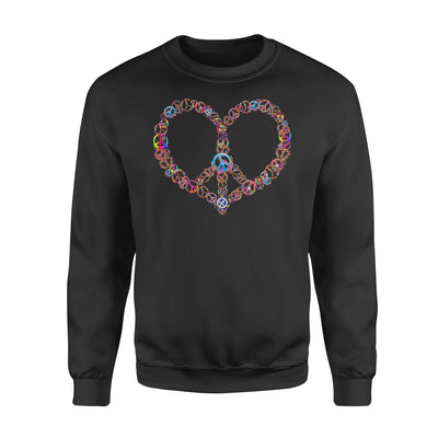 Hippie Soul heart ring peace - Standard Crew Neck Sweatshirt - Dreameris