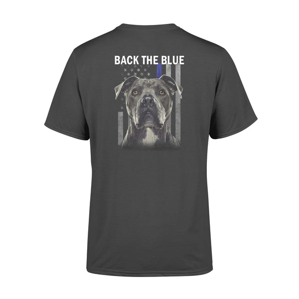 FF American Flag Black Pitbull Back The Blue Standard Men T-shirt - Dreameris