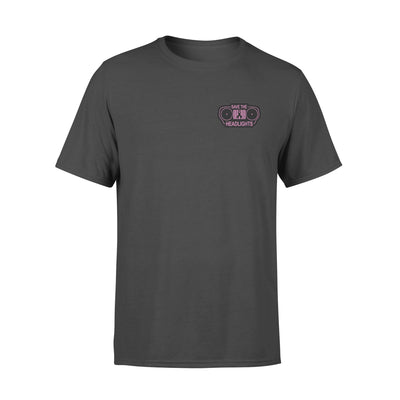 Breast Cancer Save The Headlight Front 2 Sides Standard T-shirt - Dreameris