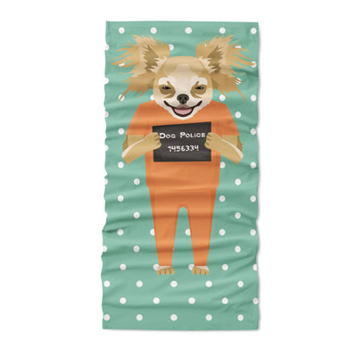 Mugshot prison clothes dog chihuahua - Copy - Neck Gaiter - Dreameris