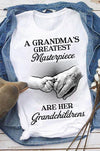 A Grandmas Greatest Masterpiece And Her Grandchildrens Standard Women's T-shirt - Dreameris