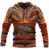 Aboriginal Australia Kangaroo Running Lizard Art Shirts For Men And Women - Dreameris