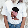 African Queennubian Queenblack Girl Magicafro Puff White  Standard/Premium T-Shirt - Dreameris