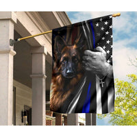 American Flag German Shepherd Dog Garden Flag/House Flag/Yard Sign - Dreameris