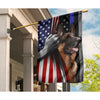 American Flag German Shepherd Garden Flag/House Flag/Yard Sign - Dreameris