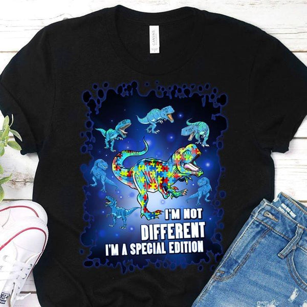 Autism Awareness Im Not Different Im A Spectial Edition Dinosaurs Standard Men T-shirt - Dreameris