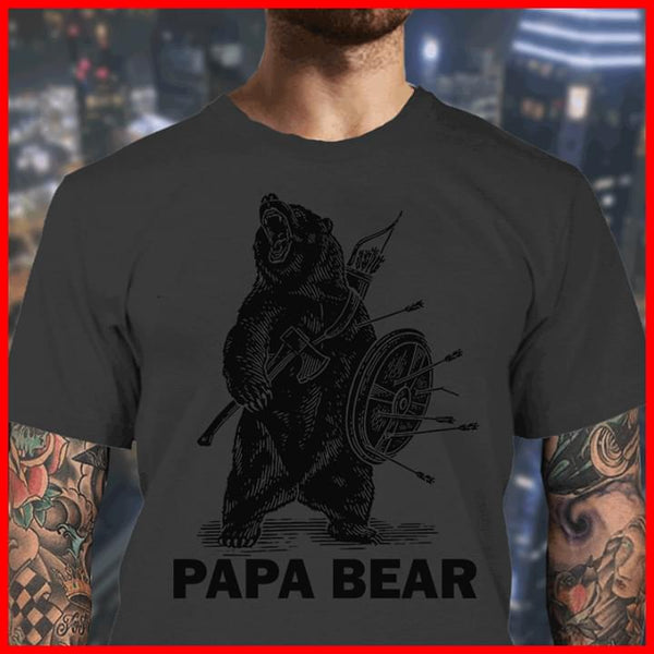 Bear Warrior Papa Bear Standard Men T-shirt - Dreameris