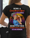 Being A Retired Correctional Officer Is An Honor Strong Woman Retro Vintage Retirement Gift - Dreameris