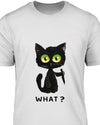 Black Cat What Standard Men T-shirt - Dreameris