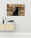 Black Cat When Visiting My House Please Remember Poster/Matte Canvas - Dreameris