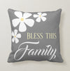 Bless This Family Decorative Daisy Gift For Daisy Lovers Pillow - Dreameris