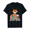 Book nerd Cute Fox Gift Men Women Classic T-shirt - Dreameris