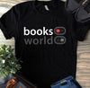 Books On World Off For Book Lover Cotton T Shirt - Dreameris