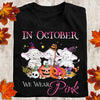 Breast Cancer Elephant In October We Wear Pink Standard Women's T-shirt - Dreameris