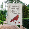 Cardinals Appear When Angels Are Near Garden Flag/House Flag/Yard Sign - Dreameris