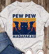 Cat Pew Pew Madafakas Funny Standard Men T-shirt - Dreameris