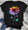 Colorful Sunflower Puzzle Be Kind Standard Women's T-shirt - Dreameris