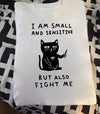 Cute Black Cat I Am Small And Sensitive But Also Fight Me Standard Men T-Shirt - Dreameris