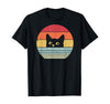 Cute Black Cat Retro Style Standard Men T-shirt - Dreameris