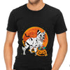 Cute Border Collie Dog With Candy Pumpkin Halloween Gift Men Women T shirt - Dreameris