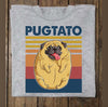 Cute Fat Pug Pugtato Cotton T-Shirt - Dreameris