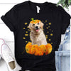 Cute Labrador Retriever Dog In Pumpkin Halloween Gift Men Women T shirt - Dreameris