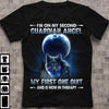 Dark Moon Wolf I'm On My Second Guardian Angel My First One Quit And Is Now In Therapy Standard Men T-shirt - Dreameris
