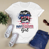 December Girl USA American Messy Bun Birthday Gift Standard/Premium T-Shirt Hoodie - Dreameris
