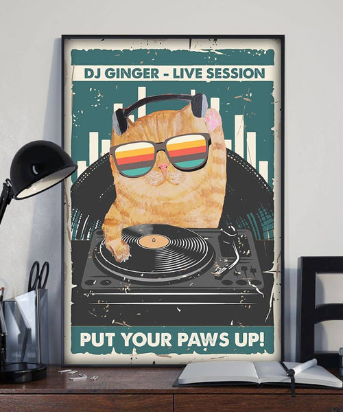 Dj Ginger Live Session Put Your Paws Up Canvas - Dreameris