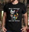 Easily Distracted By Cats And Tattoos Gift For Cat Lovers Men Women  Standard/Premium T-Shirt Hoodie - Dreameris