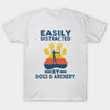 Easily Distracted By Dogs And Archery Gift Dog Lovers Men Women T shirt - Dreameris