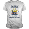 Easily Distracted By Dogs And Pilates Gift Dog Lovers Men Women T shirt - Dreameris