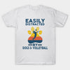 Easily Distracted By Dogs And Volleyball Gift Dog Lovers Men Women T shirt - Dreameris