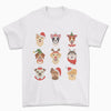 Festive Dogs Cute Gift For Friends For Christmas  Standard/Premium T-Shirt - Dreameris