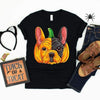 French Bulldog Pumpkin Halloween Gift Men Women Dog Lovers T-Shirt - Dreameris