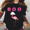 Funny Boo Flamingo Happy Halloween Gift Standard/Premium T-Shirt - Dreameris