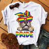 Funny Boxer Dog Pride Peace Love Gift T shirt - Dreameris