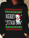 Funny Pitbull Merry Pitmas Christmas Dog Lovers Gift Standard Hoodie - Dreameris