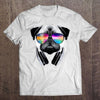 Funny Pug Dog Wearing Music Equaluzer Sunglasses Gift Dog Lovers T-shirt - Dreameris