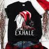 Gnome Christmas Do Yoga Excersice Exhale Funny Gift Standard/Premium T-Shirt - Dreameris