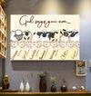 God Says You Are Unique Special Lovely Precious Strong Chosen Forgiven Tiger Lamb Poster/Matte Canvas - Dreameris