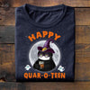 Halloween Ghost Black Cat Happy Quar O Teen Standard Men T-Shirt - Dreameris