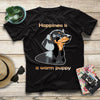 Happiness Is A Warm Puppy Gift Men Women Dog Lover T shirt - Standard T-shirt - Dreameris